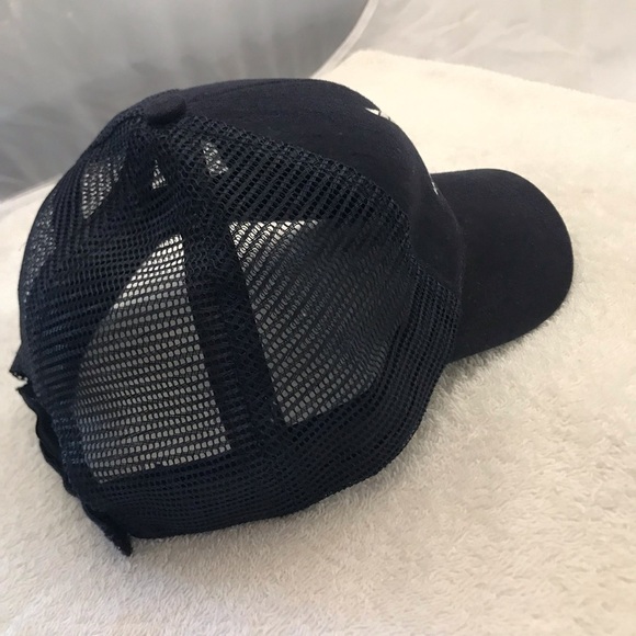 USA Crafted for U.S. Air Force  Adjustable Navy Blue Mesh Ball Cap - Picture 11 of 13